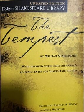 Folger Shakespeare Library The Tempest Paperback - Yellow Cover